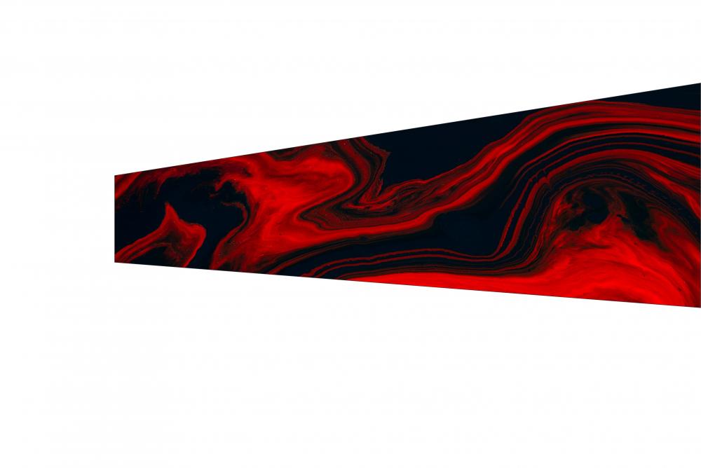14 - FLUID ART RED AND BLACK