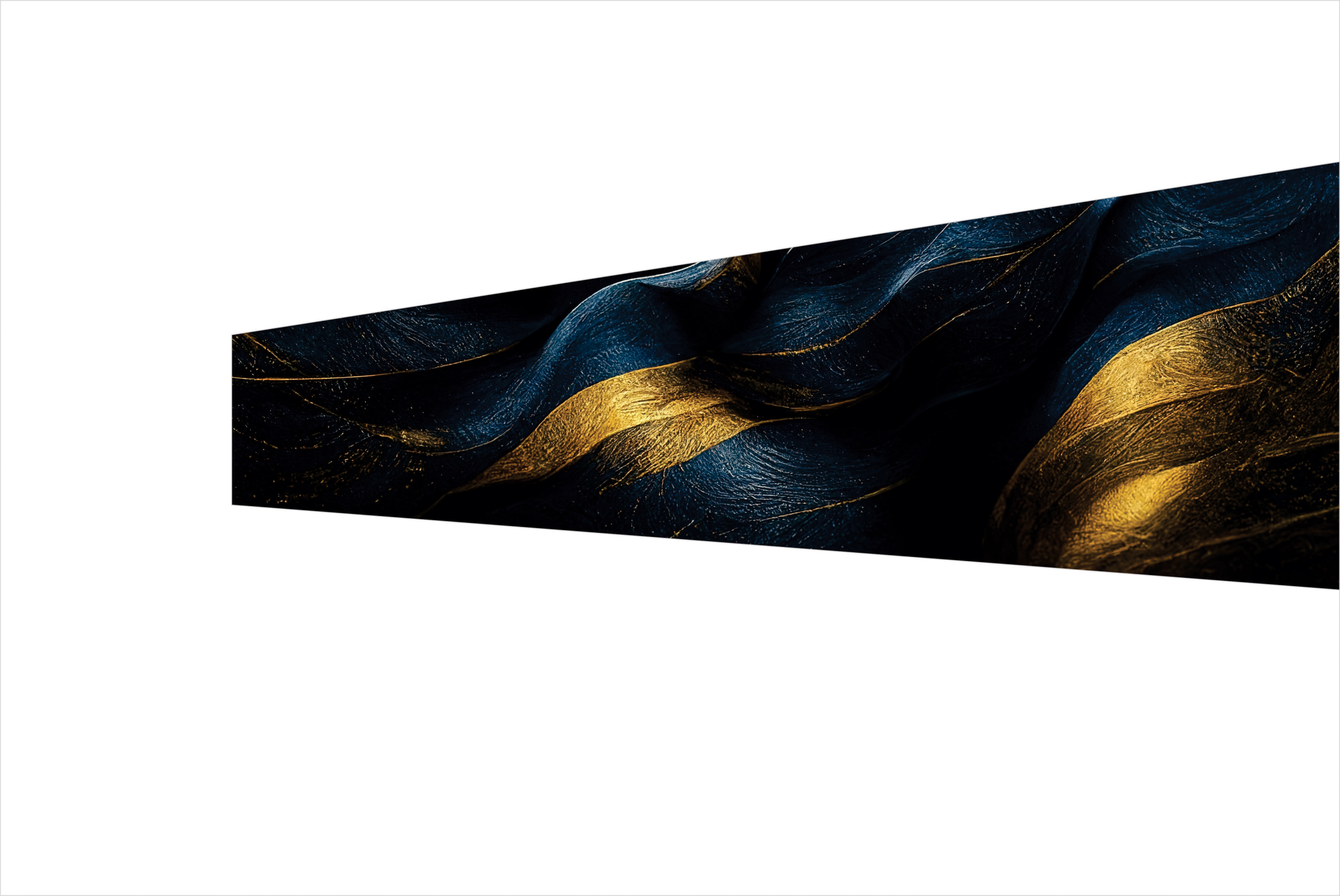 8 - Gold Ribbon On Matte Glass
