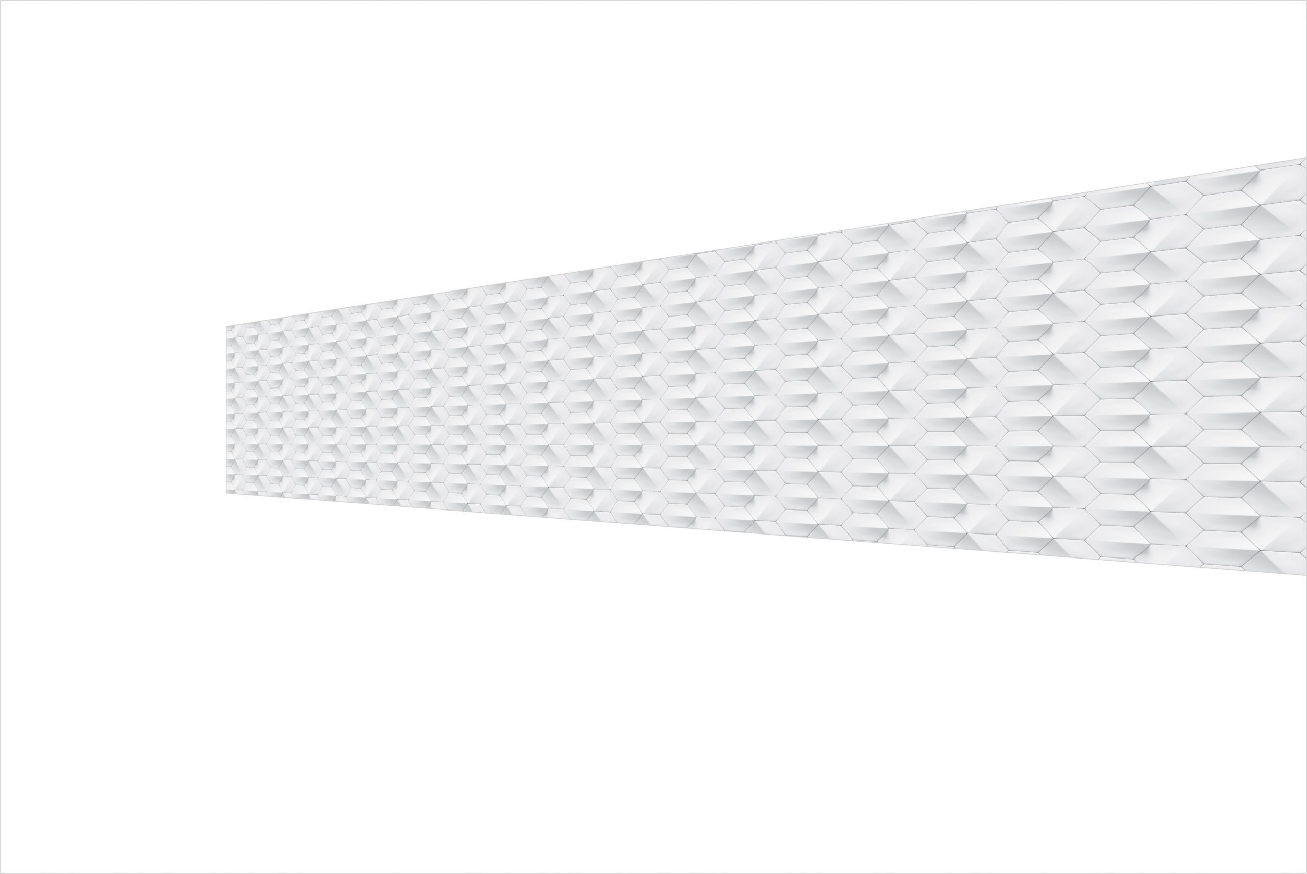 9 - White Lux Hex Contemporary Tile For Printed Glass Splashbacks