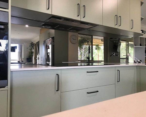 Smoky Grey In Coloured Kitchen